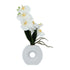 Kopu® Künstliche Blume Weiße Orchidee 35 cm in schöner weißer Vase – Phalenopsis