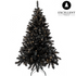 Excellent Trees® Stavanger Black 180 cm Zwarte Kerstboom met Verlichting 350 LED Lampjes ⌀110cm - ↕180cm