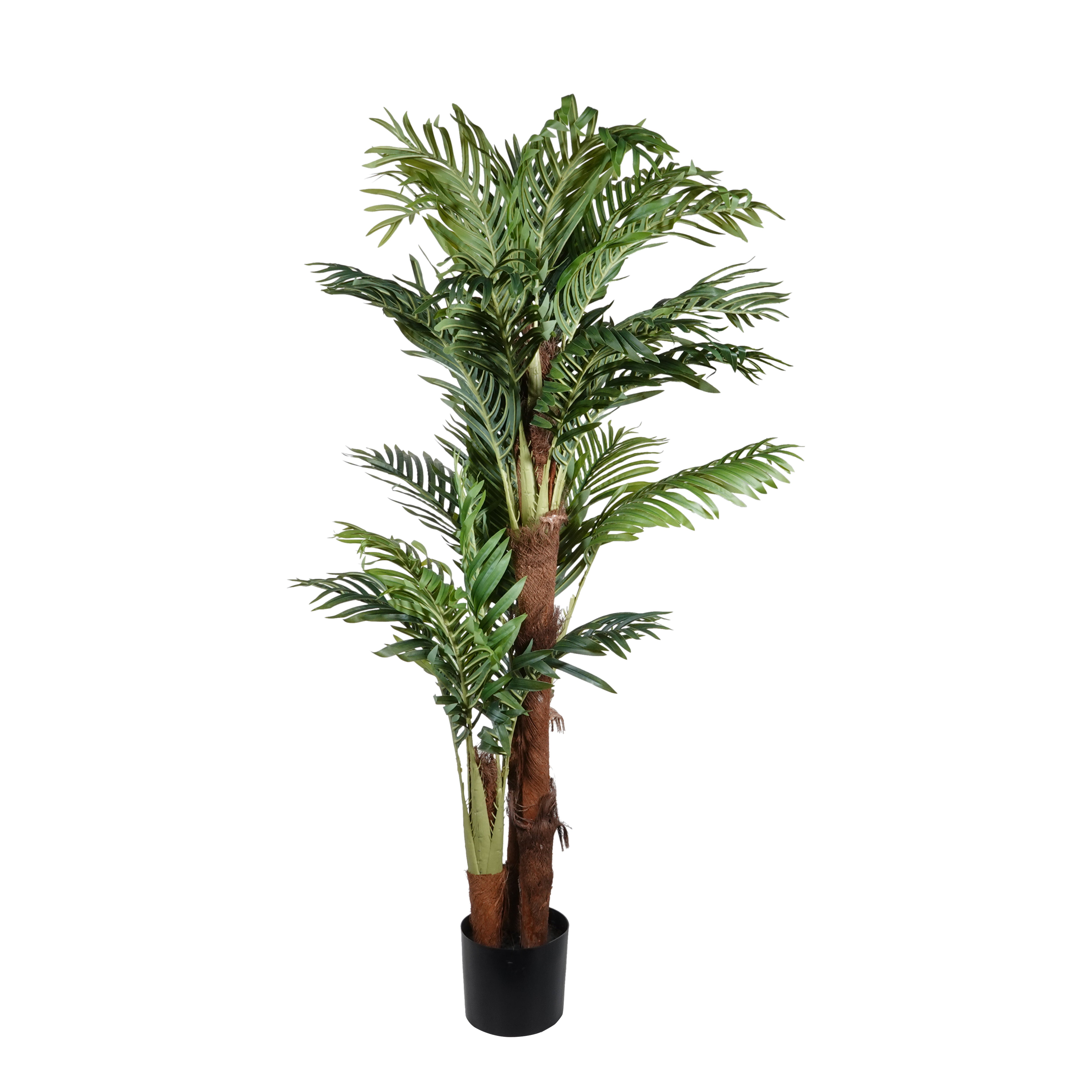 Kopu® Kunstplant Arecapalm 160 cm 3 Stammen - zwarte pot - Nepplant
