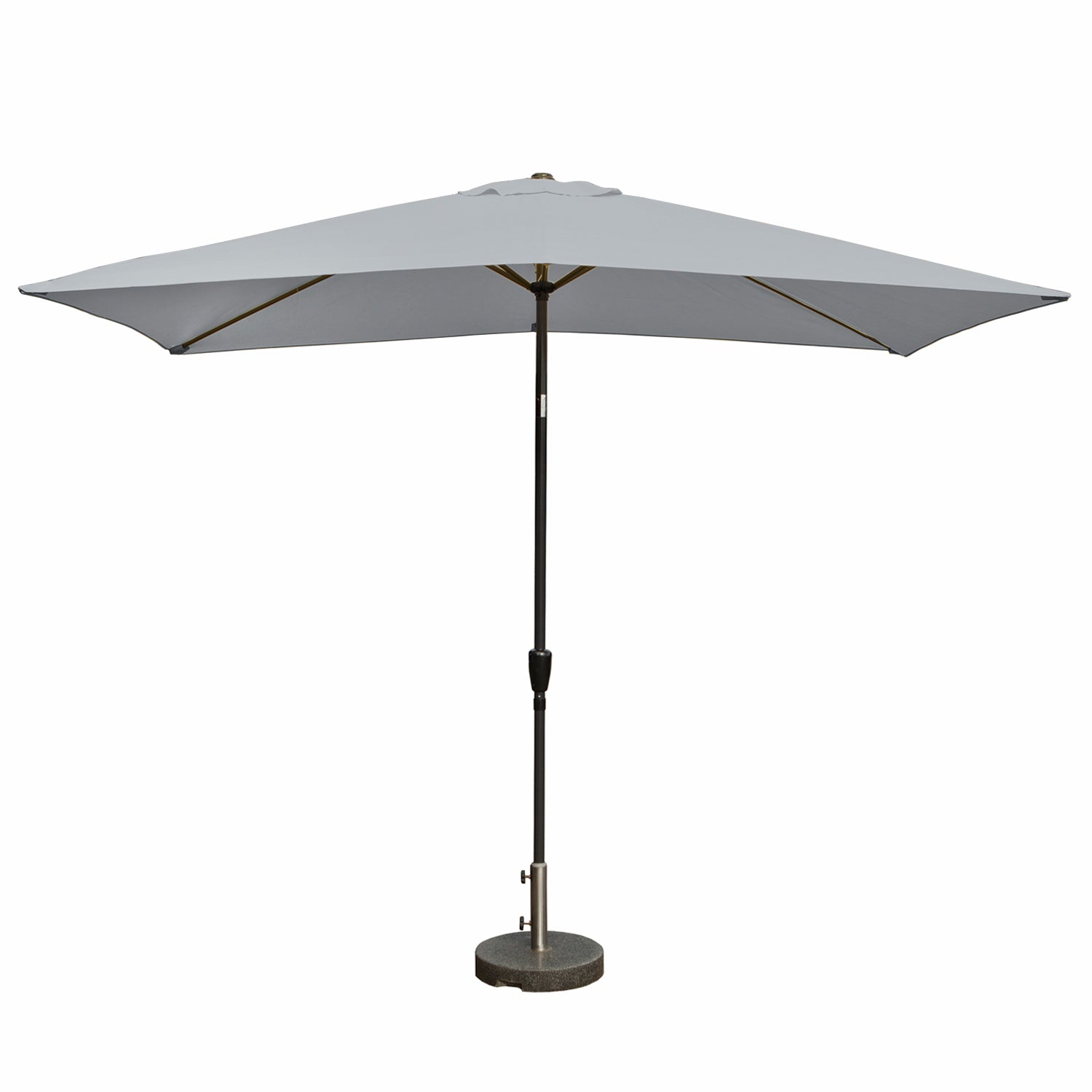 Kopu® Bilbao Parasolset Rechthoekig 150x250 cm met Hoes - Lichtgrijs