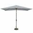 Kopu® Bilbao Parasolset Rechthoekig 150x250 cm met Hoes - Lichtgrijs