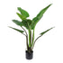 Kopu® Künstlicher Philodendron 110 cm - 9 Blätter - im schwarzen Topf