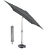 Kopu® Malaga Parasolset Vierkant 200x200 cm met Hoes - Grijs