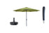 Kopu® Madrid grote Parasol Rond 350 cm met Beschermhoes en Voet - Olijfgroen