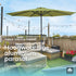 Kopu® Valencia Parasol Rond 300 cm met Beschermhoes en Voet - Olijf