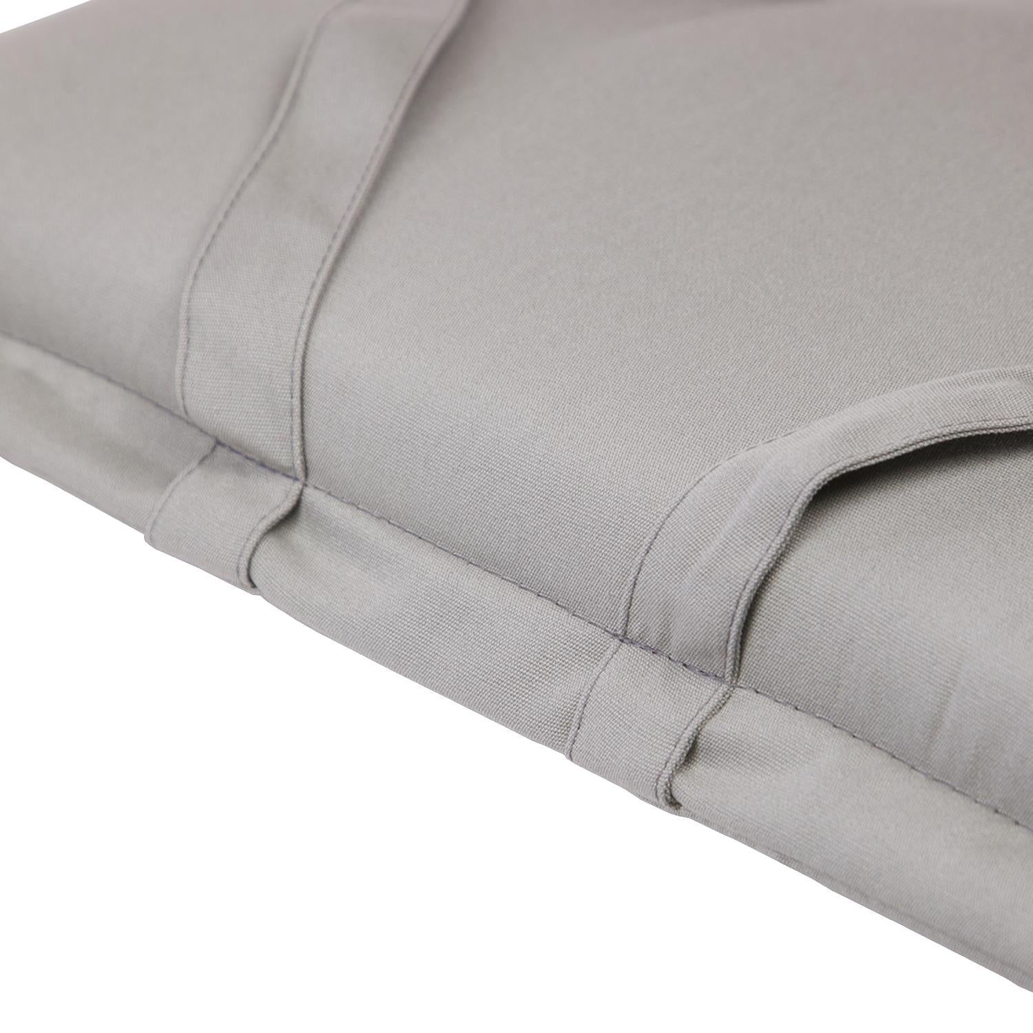 Kopu® Prisma Silver – Extra bequemes Liegekissen 195 x 60 cm – Grau