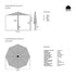 Kopu® Calma Parasolset Rond 300 cm met Hoes en Voet - Antraciet