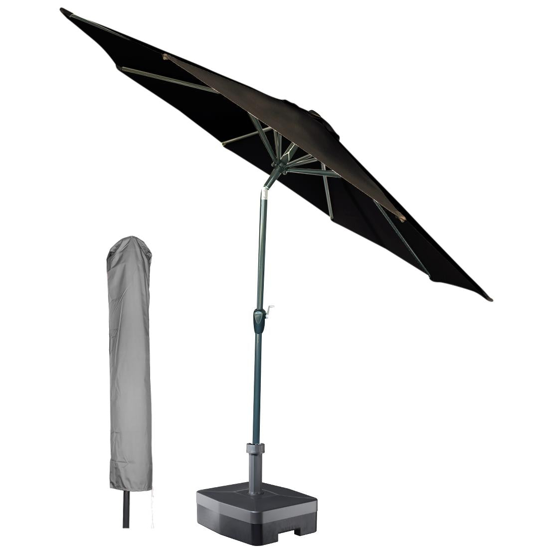 Kopu® Calma Parasolset Rond 300 cm met Hoes - Antraciet