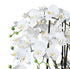 Kopu® Kunstbloem Volle Orchidee 68 cm Wit met Schaal - Phalenopsis