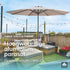 Kopu® Valencia Parasol Rond 300 cm met Beschermhoes - Taupe