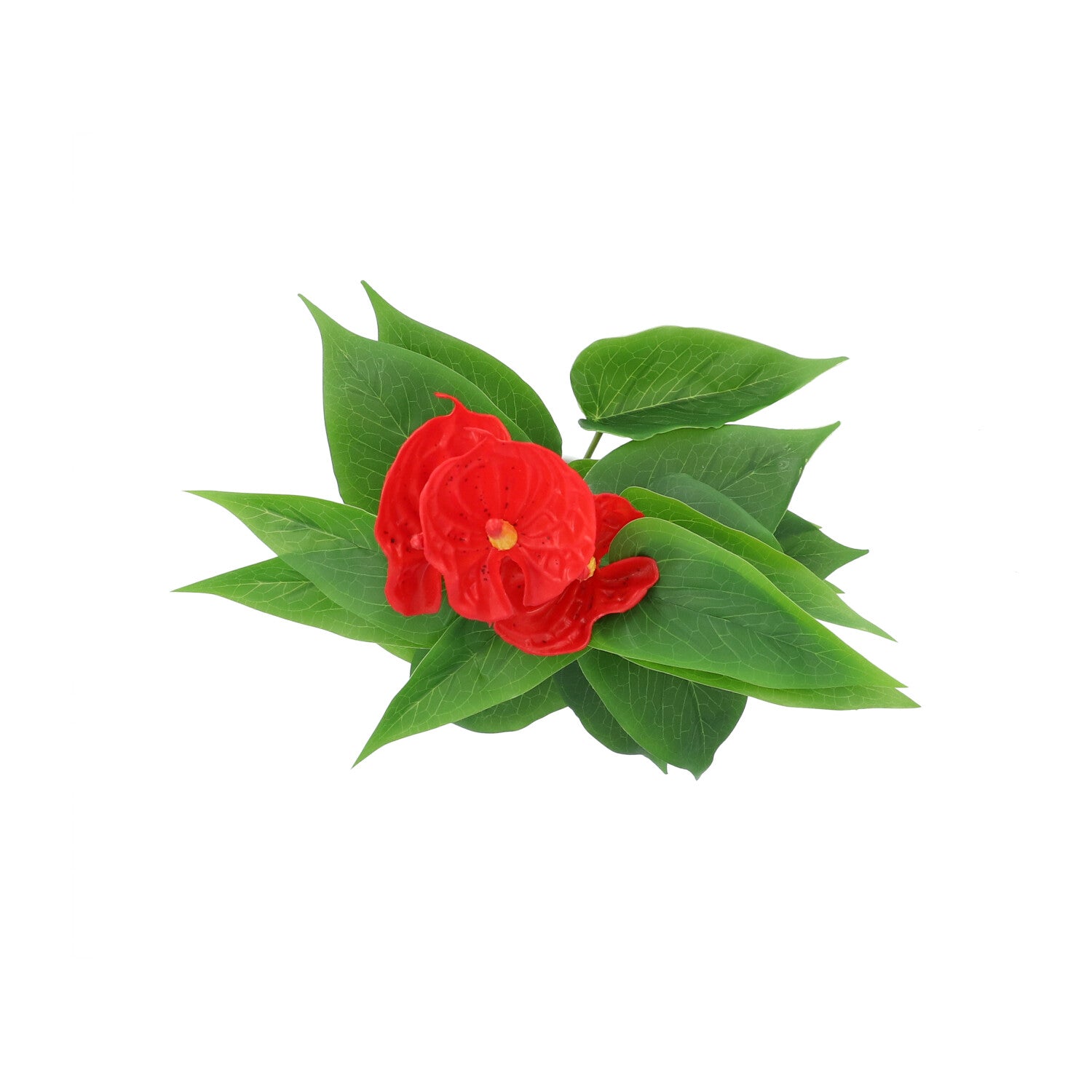 Kopu® 2 stuks Anthurium Kunstplant 40 cm - 3 bloemen - Flamingoplant