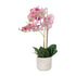 Kopu® Kunstbloem Orchidee 60 cm Roze -  cement Sierpot - Phalenopsis
