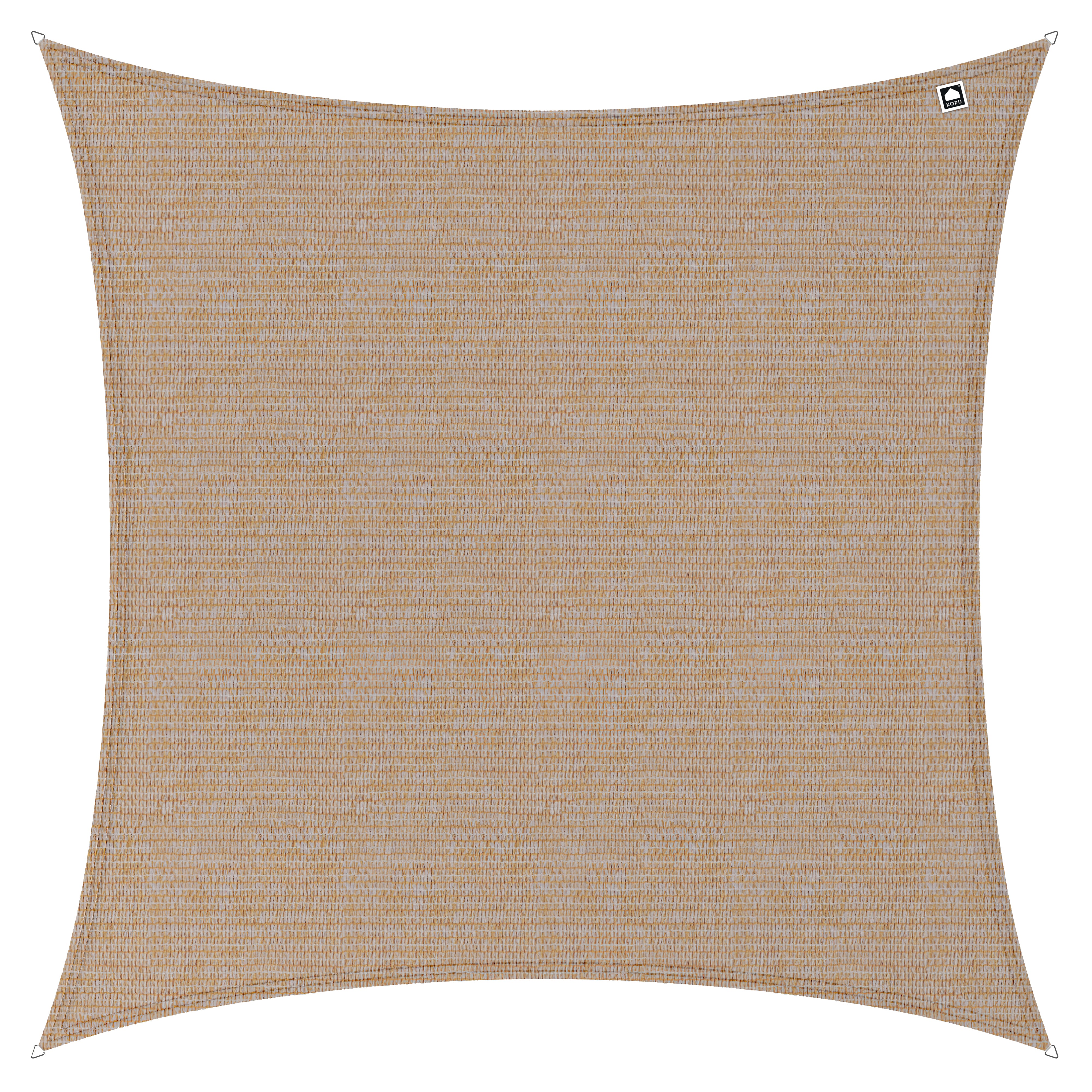 Kopu® Schaduwdoek Vierkant 280 gram Waterdoorlatend 3x3 m - Beach