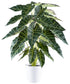Kopu Alocasia Kunstplant 30 Bladeren 68 cm Hoog met Pot - Groen