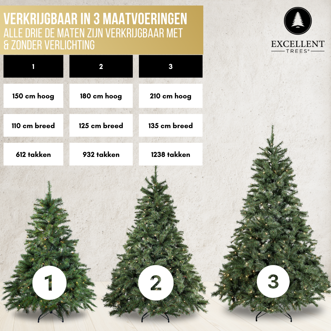 Kerstboom Excellent Trees® Elverum Frosted Premium  - ⌀125cm - ↕180cm