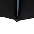 Kopu® rechteckiger Sonnenschirm Bilbao 150x250 cm mit Bezug - Schwarz