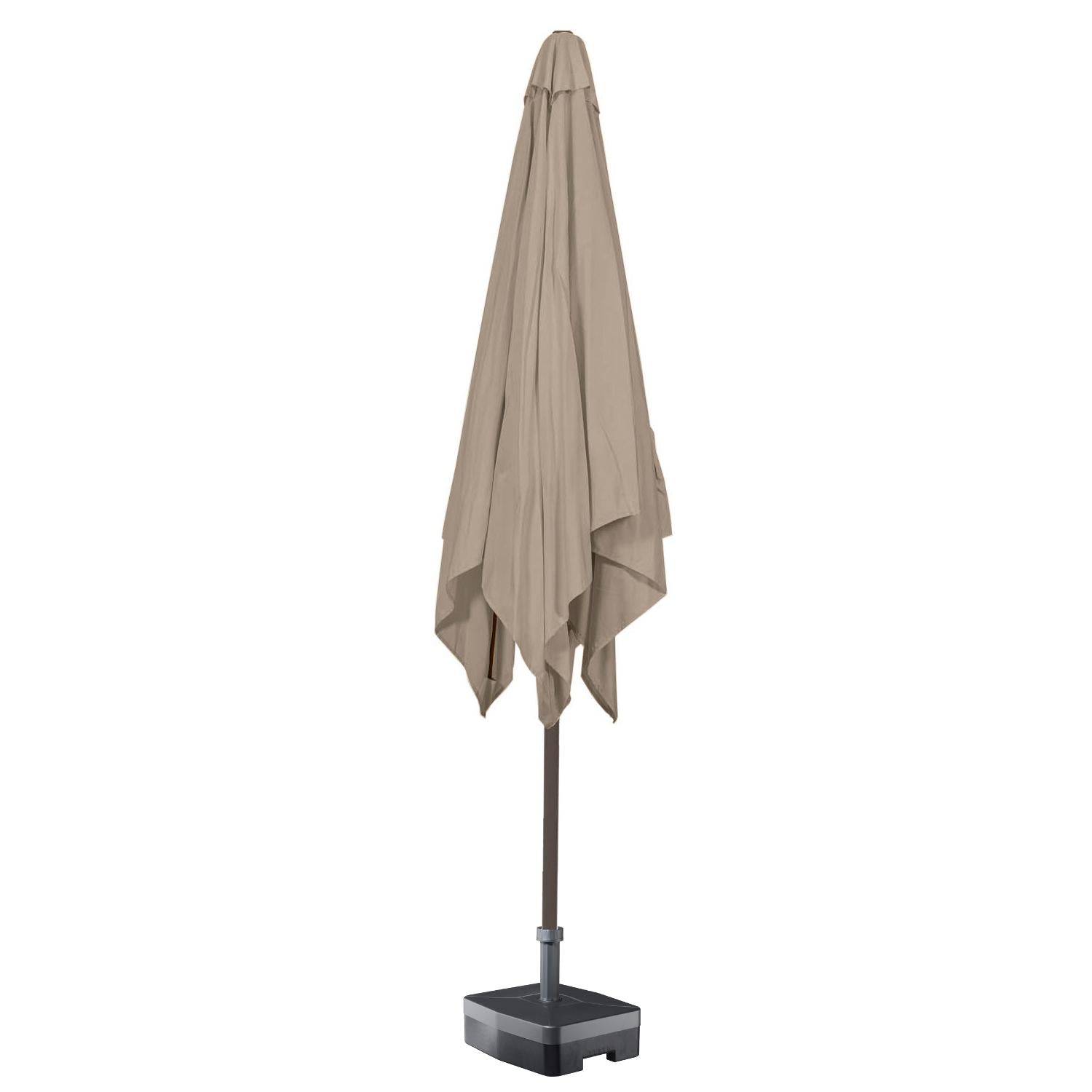 Kopu® Altea Parasolset Vierkant 230x230 cm met Hoes en Voet - Taupe