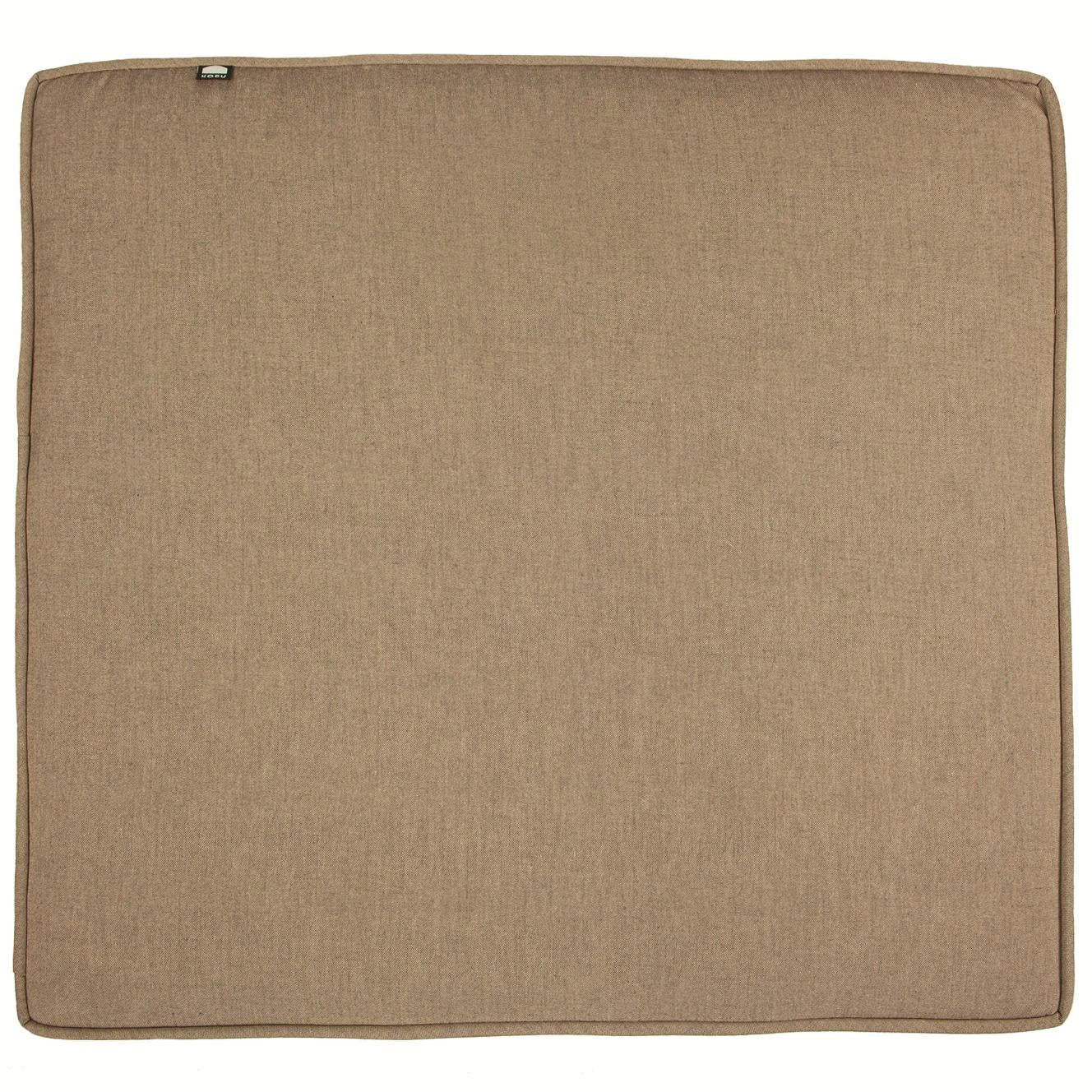 Kopu® Prisma Linnen Hoogwaardige Loungekussen-set Zit+Rug 60 cm Bruin