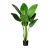 Kopu® Kunstpflanze Strelitzia Nicolai 120 cm – Paradiesvogelpflanze 8 Blätter