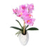 Kopu® Kunstpflanze Orchidee 33 cm in weißem Dekotopf 13x9cm - Rosa