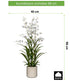 Kopu® Kunstbloem Orchidee Oncidium 98cm in pot - Wit
