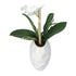 Kopu® Kunstplant Orchidee 33 cm in witte Sierpot 13x9cm - Wit