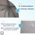 Kopu® Leon Parasol Rechthoek 150x250 cm - met Hoes en Voet - Taupe