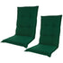 Kopu® Prisma Forest Green Hoge rug 125x50 cm - 2 Stuks Tuinkussens