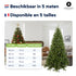Excellent Trees® Oppdal 180 cm - Slanke kunstkerstboom - ⌀100cm - 180cm