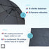 Kopu® Sevilla Parasol Rechthoek 200x300 cm met Hoes - Balkonparasol Grijs