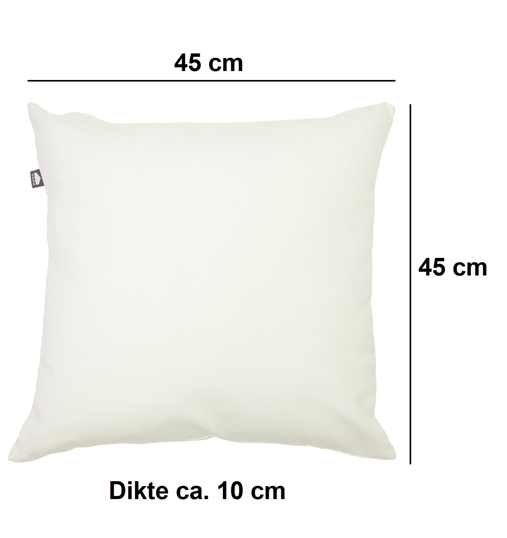 Kopu® Prisma Sierkussen 45x45 cm - Stoel of bankkussen - Antraciet