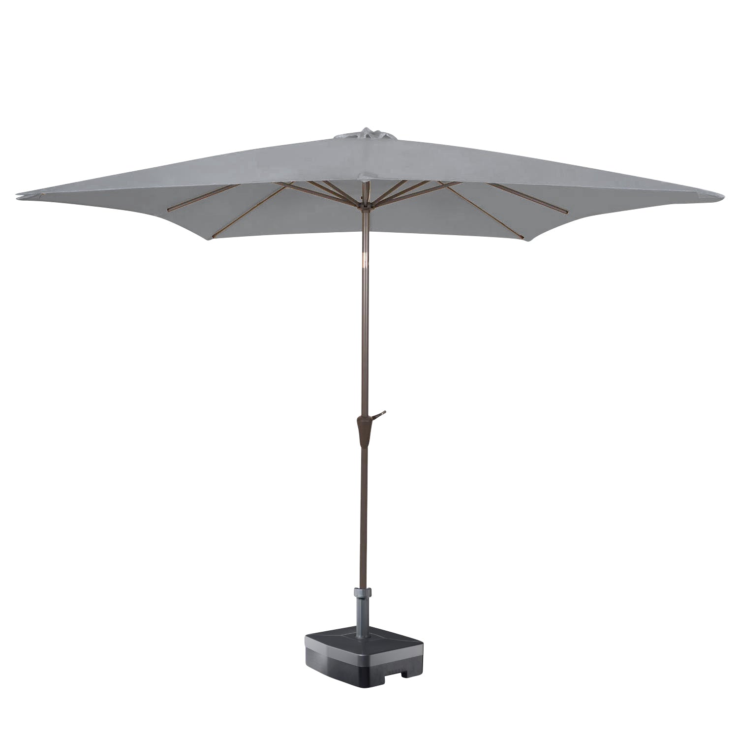 Kopu® Altea Parasol 230x230cm Windvanger Lichtgrijs