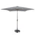 Kopu® Altea Parasol 230x230cm Windvanger Lichtgrijs