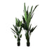 Kopu® Kunstpflanze Canna 210 cm 32 Blätter - im schwarzen Topf - Blumenschilf