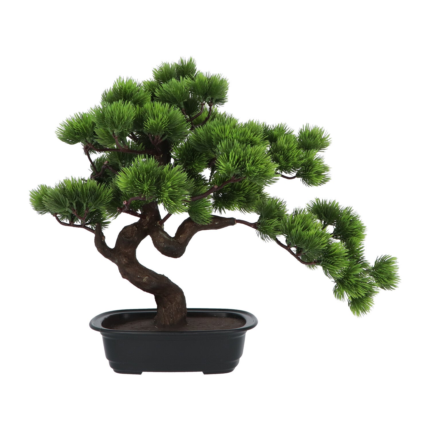 Kopu® Kunstpflanze Bonsai 40 cm Kiefer mit schwarzem Topf – Bonsai-Baum