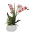 Kopu® Künstliche Blumen-Orchidee, 46 cm, lila Blumentopf, quadratisch – Phalaenopsis