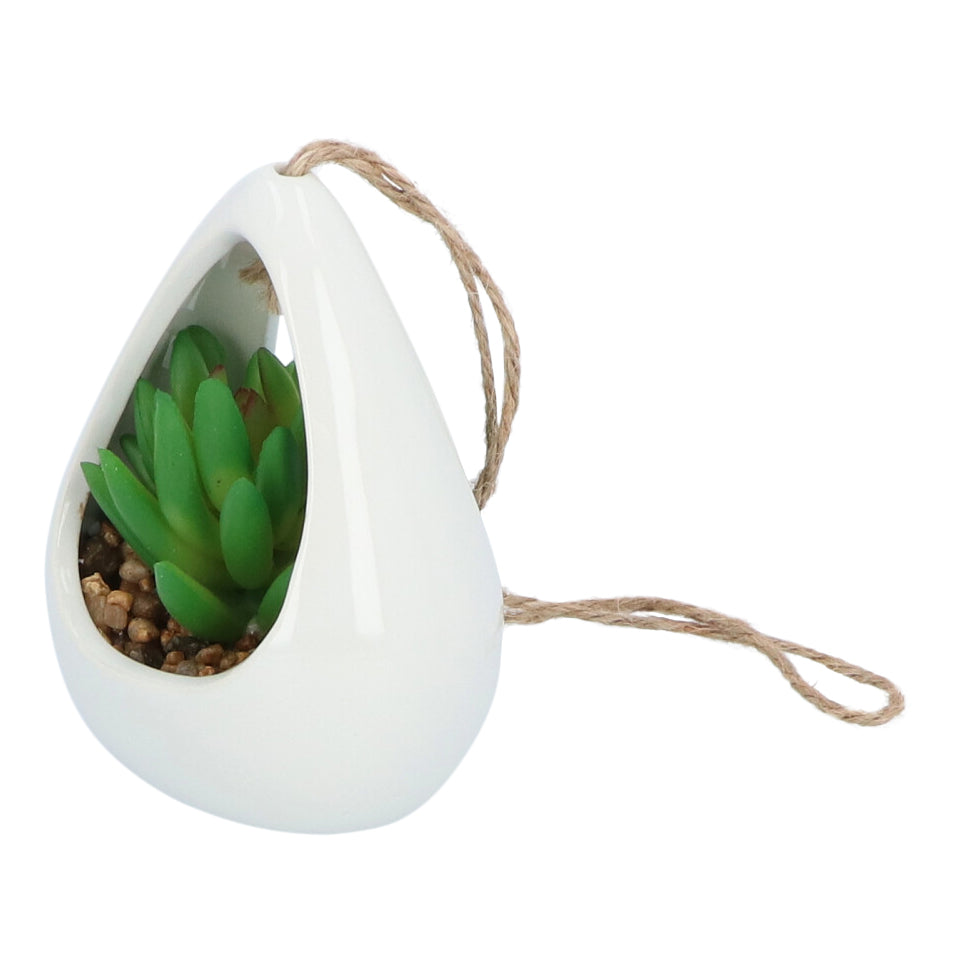 GreenDream® Kunstplanten - 3 stuks Hangplanten in Hanger - Cadeautip