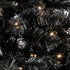 Excellent Trees® Stavanger Black 180 cm Zwarte Kerstboom met Verlichting 350 LED Lampjes ⌀110cm - ↕180cm