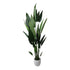 Kopu® Kunstpflanze Canna 210 cm 32 Blätter - im schwarzen Topf - Blumenschilf