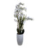 Kopu® Kunstpflanze Orchidee 160 cm weiß im hohen Blumentopf - Phalaenopsis