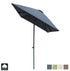 Kopu® Leon Parasol Rechthoek 150x250 cm - met Hoes en Voet - Grijs