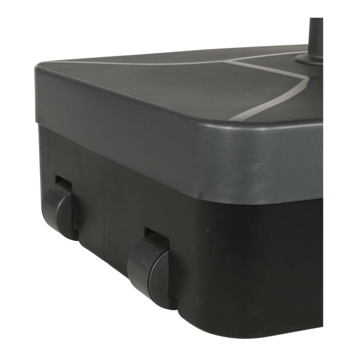 Sonnenschirmständer mobil, befüllbar bis ca. 40 kg – Anthrazit/Grau