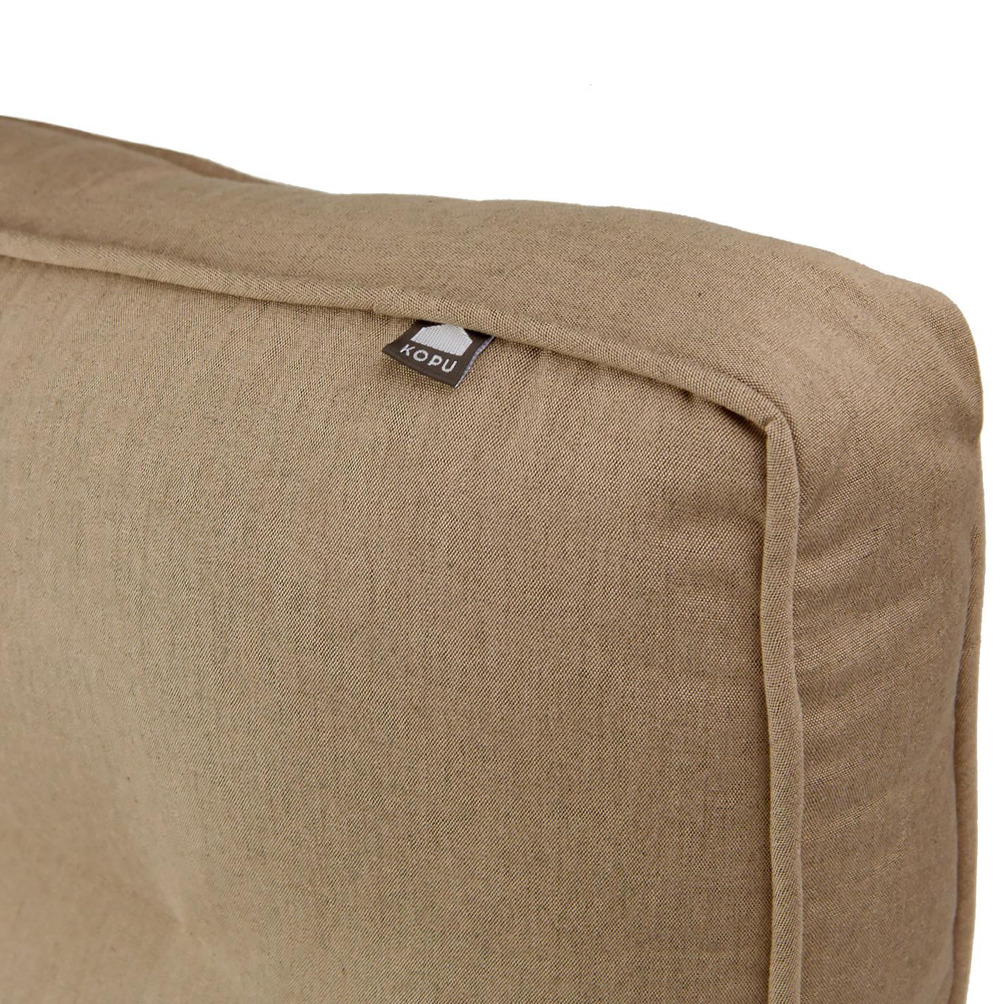 Kopu® Prisma Linnen Hoogwaardige Loungekussen-set Zit+Rug 60 cm Bruin