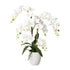 Kopu® Kunstblume Orchidee 67 cm weiß im Blumentopf rund - Phalaenopsis