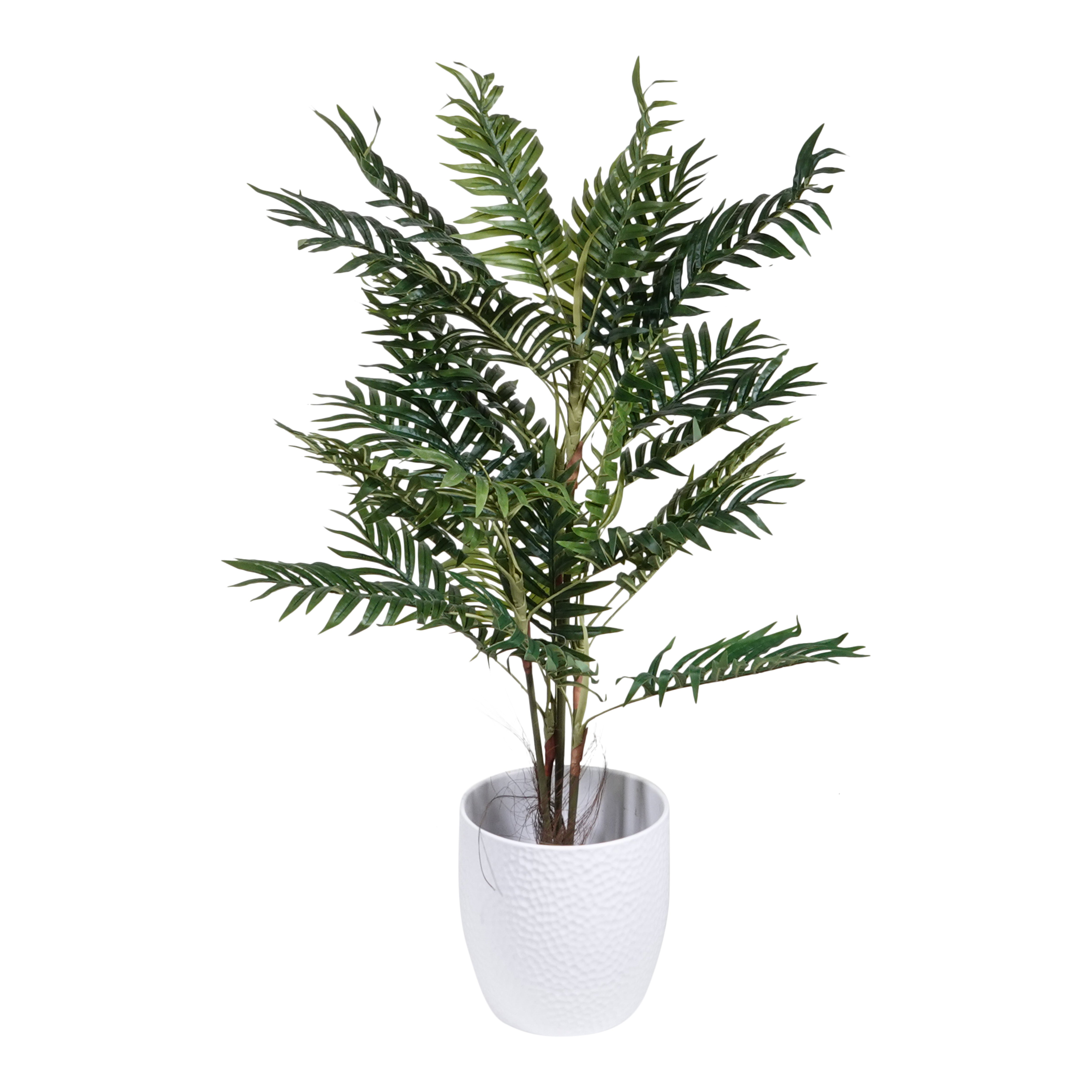 Kopu® Kunstplant Arecapalm 110 cm 6 stammen - zwarte pot - Nepplant