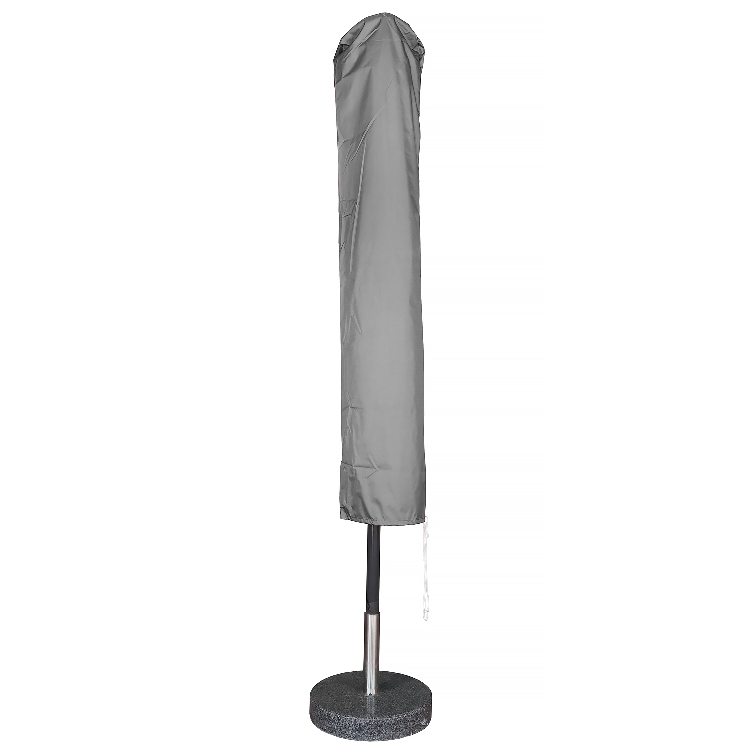 Kopu® Bilbao Parasolset Rechthoekig 150x250 cm met Hoes - Lichtgrijs