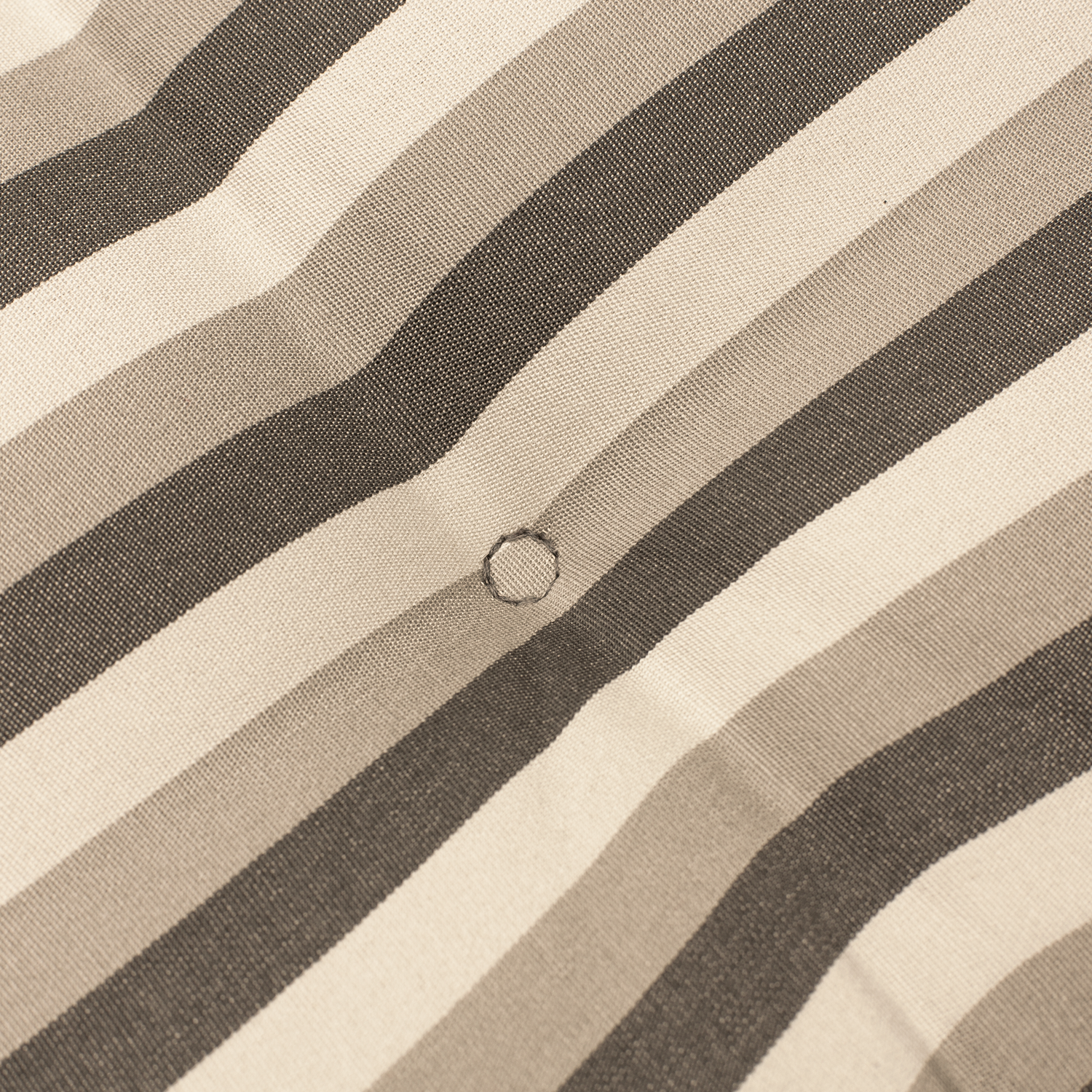 Kopu® Lines Grey - Comfortabel Tuinkussen Hoge Rug - Grijs gestreept