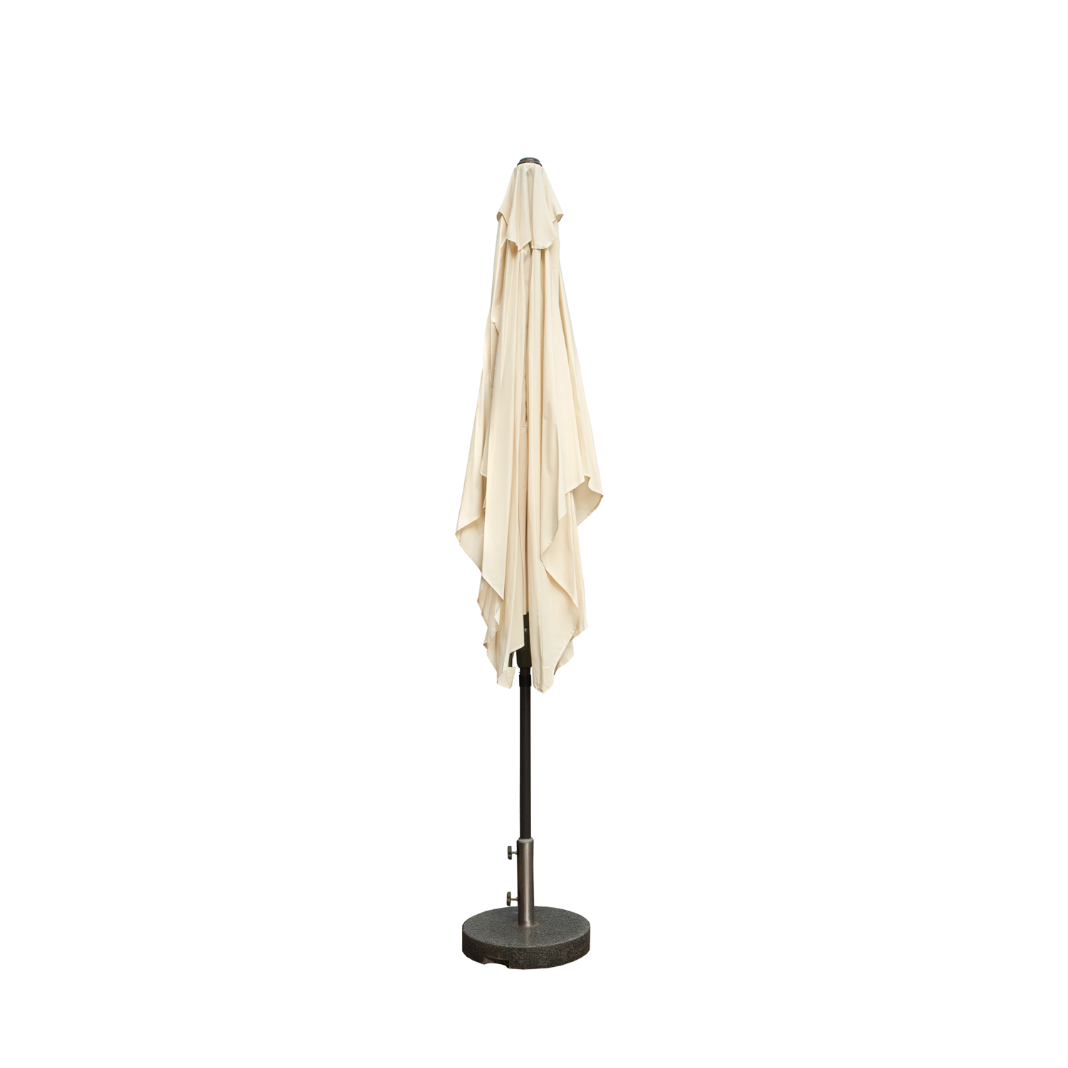 Kopu® Bilbao Rechteckiger Sonnenschirm 150x250 cm mit Sockel - Creme