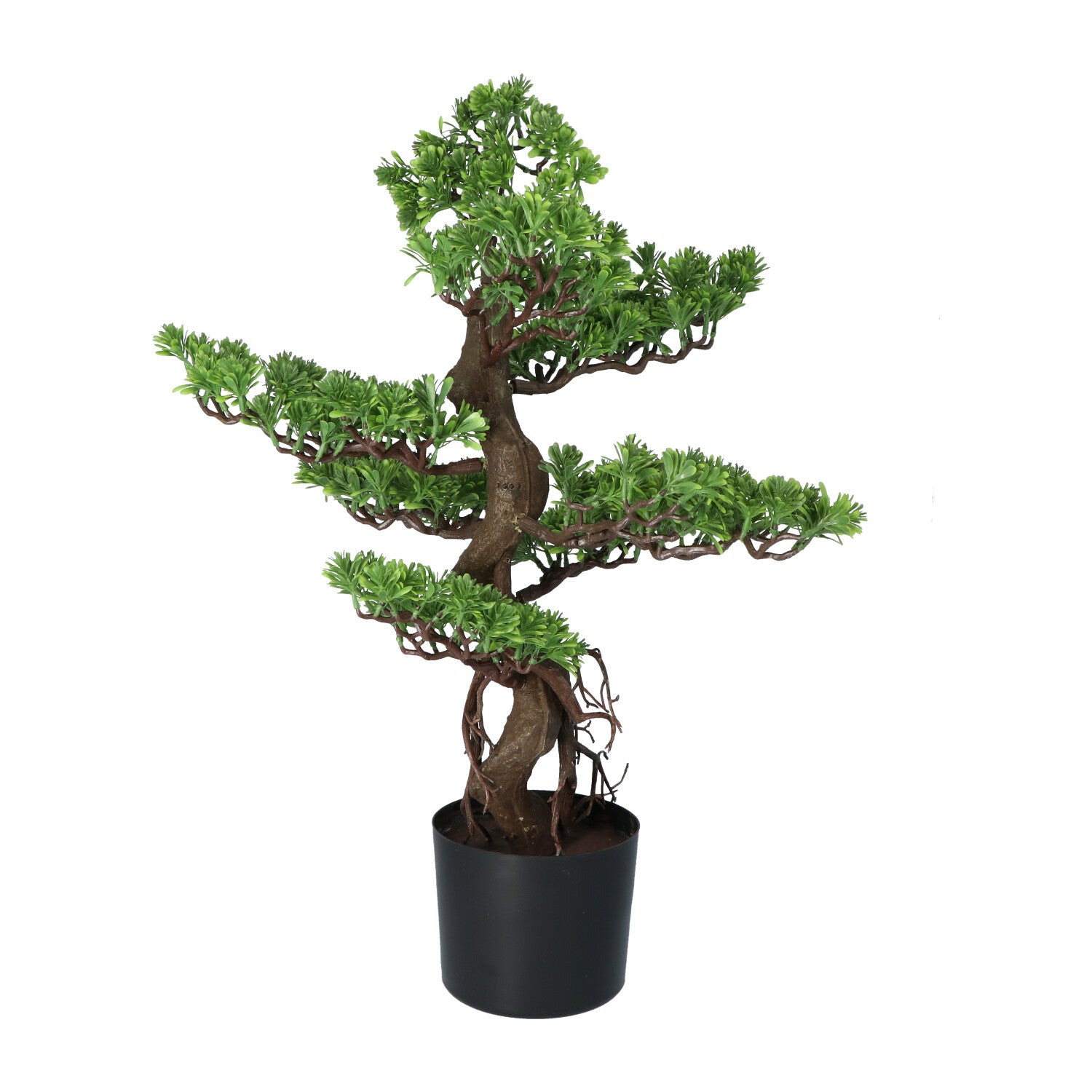 Kopu® Kunstplant Bonsai 65 cm - in zwarte Pot - Bonsai boompje