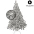 Excellent Trees® Zilveren Kerstboom Stavanger - ⌀132cm - ↕210cm - Zilverkleurig